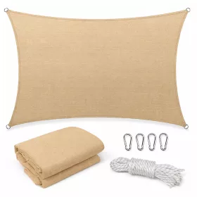 Rana napvitorla négyszög alakú 5x6 m bézs