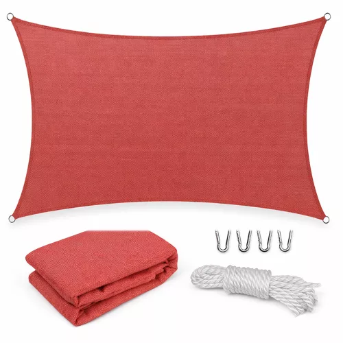 Rana napvitorla négyszög alakú 5x6 m piros