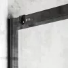 Olga SQ Element 80x90 fekete szögletes zuhanykabin tálca nélkül