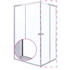 OLGA SQ 70 ELEMENT zuhanyajtó