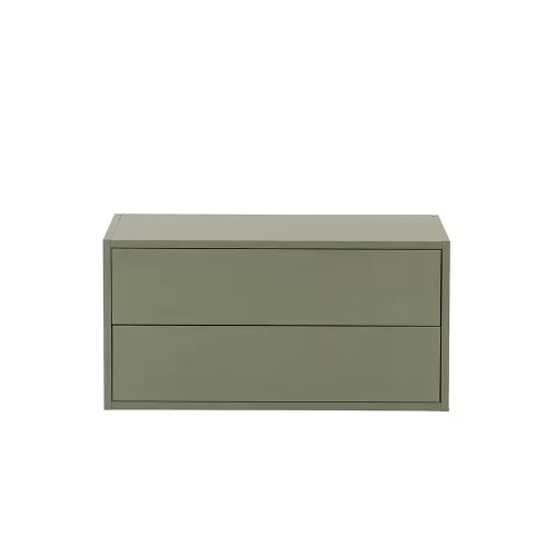 Boxie 2 fiókos fali szekrény 40x80x37 cm zöld