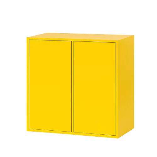 Boxie 2 ajtós fali szekrény 80x80x37 cm sárga