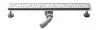 Inox padlóösszefolyó 90x11 cm