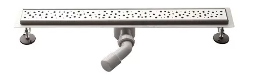 Inox padlóösszefolyó 90x11 cm