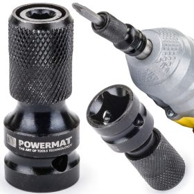 Ütvecsavarozó adapter 1/2 négyzettől 1/4 HEX PM-ASHU-05025T