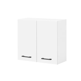 Praktik 60 felső szekrény 2 ajtós, fehér-fehér