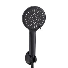 Lili 5 funkciós kézizuhany tömlővel tartóval fekete