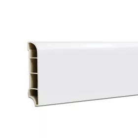 Vinyl SPC padlószegély Snow white 2400x60x12 mm