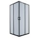TIARASQUARE90 szögletes zuhanykabin tálca nélkül 90x90x190