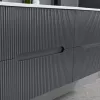 Trent Fürdőszobabútor 120 cm kerámia mosdóval tükörrel 60x120 cm antracit szürke