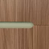Trent Fürdőszobabútor 120 cm kerámia mosdóval tükörrel 60x120 cm olivazöld-sunset tölgy