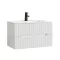 Trent 80 alsó fürdőszobabútor kerámia mosdóval 2 fiókos, fehér