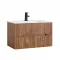 Trent 80 alsó fürdőszobabútor kerámia mosdóval 2 fiókos, sunset tölgy