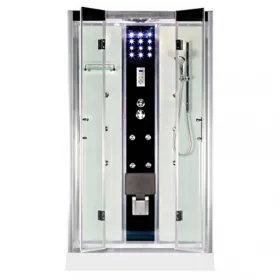 TULUZA hidromasszázs zuhanykabin, 120x80x217 cm-es méretben