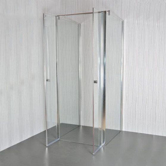 Saloon Clear 75x90 cm falsíkra szerelhető szögletes zuhanykabin zuhanytálca nélkül