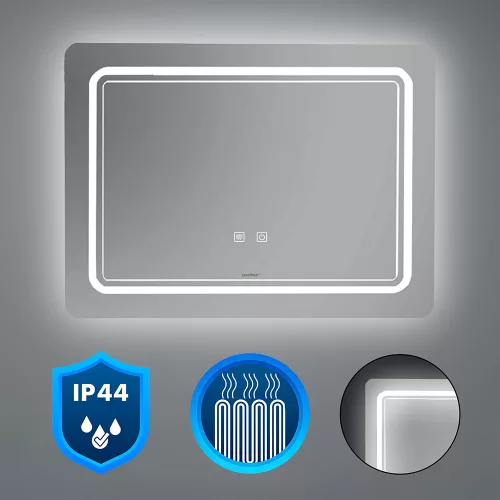 Vid tükör led világítással 80x60 cm