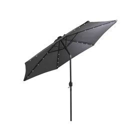 Solari kerti napernyő led lámpával szürke 300 cm