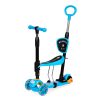 Háromkerekű roller Led kerekekkel 3 az 1-ben kék