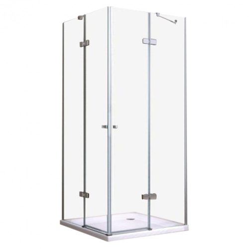 Elba szögletes dupla nyílóajtós zuhanykabin 90x90 cm zuhanytálca nélkül
