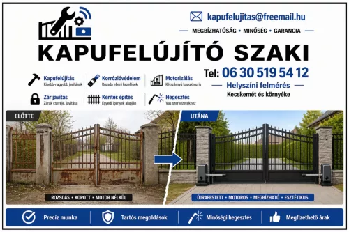Kapufelújító szaki