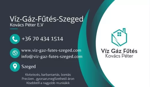 Víz-Gáz-Fűtés-Szeged Kovács Péter E.V