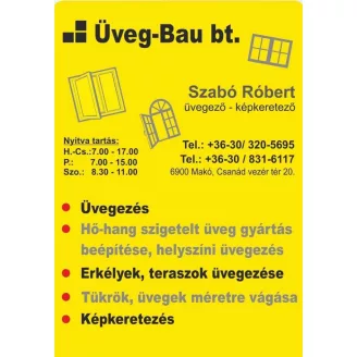 Üveg - Bau Bt