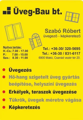 Üveg - Bau Bt