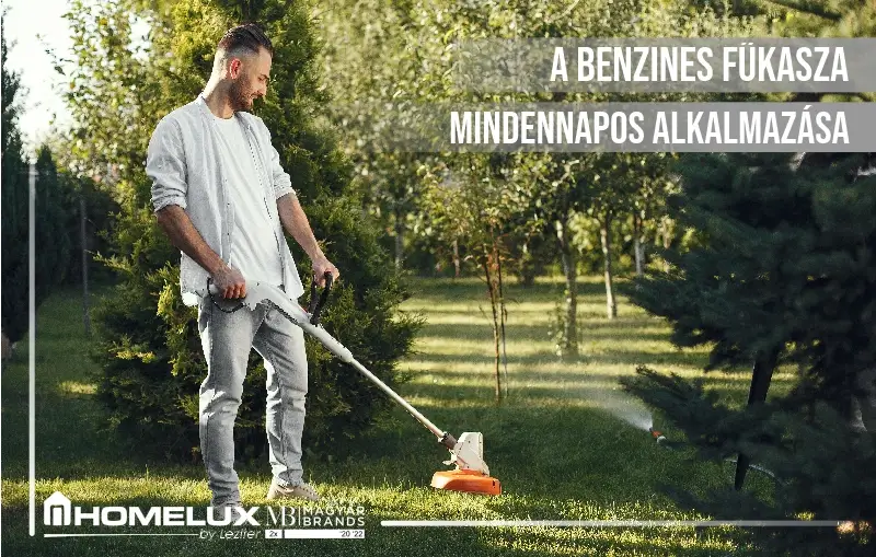 A benzines fűkasza mindennapos alkalmazása