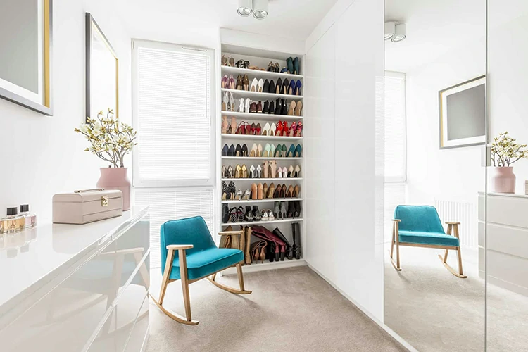 Dreamy wardrobe with shoe closet