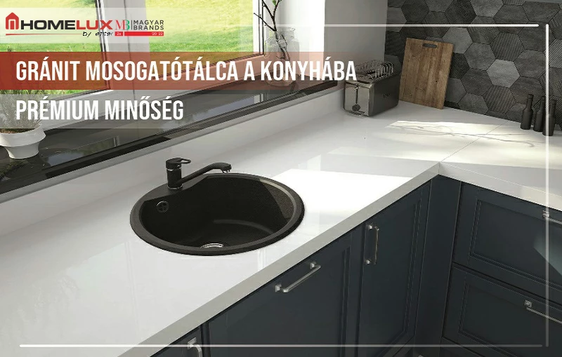 Gránit mosogatótálca a konyhába: prémium minőség