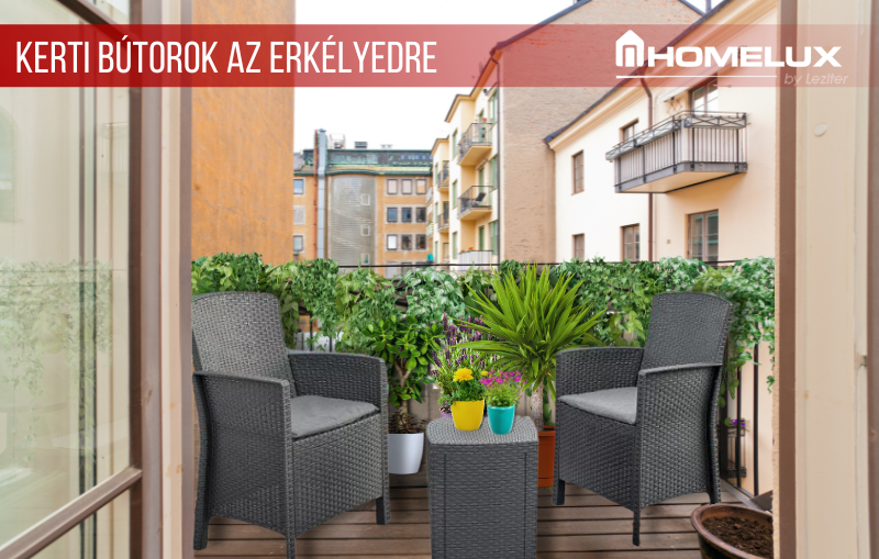 Kis tér - maximális kényelem: Hogyan válassz kerti bútort az erkélyedre?