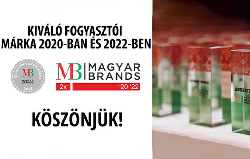 Kétszeres MagyarBrands díjas a Leziter márka 2022-ben