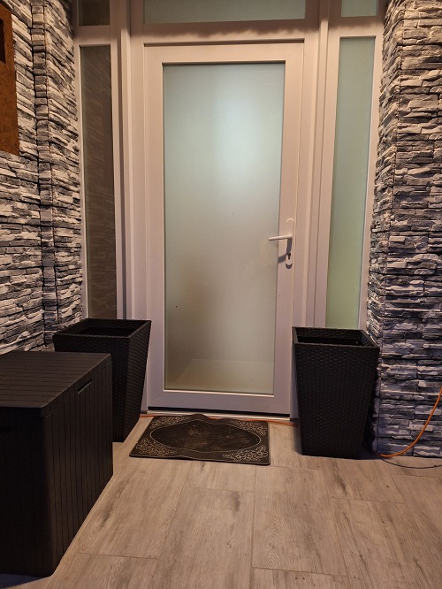 City műanyag kerti tároló 113L barna
