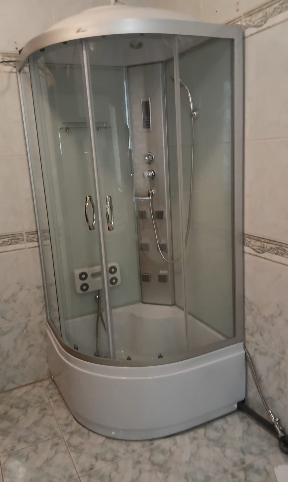 Mila hidromasszázs zuhanykabin - fehér
