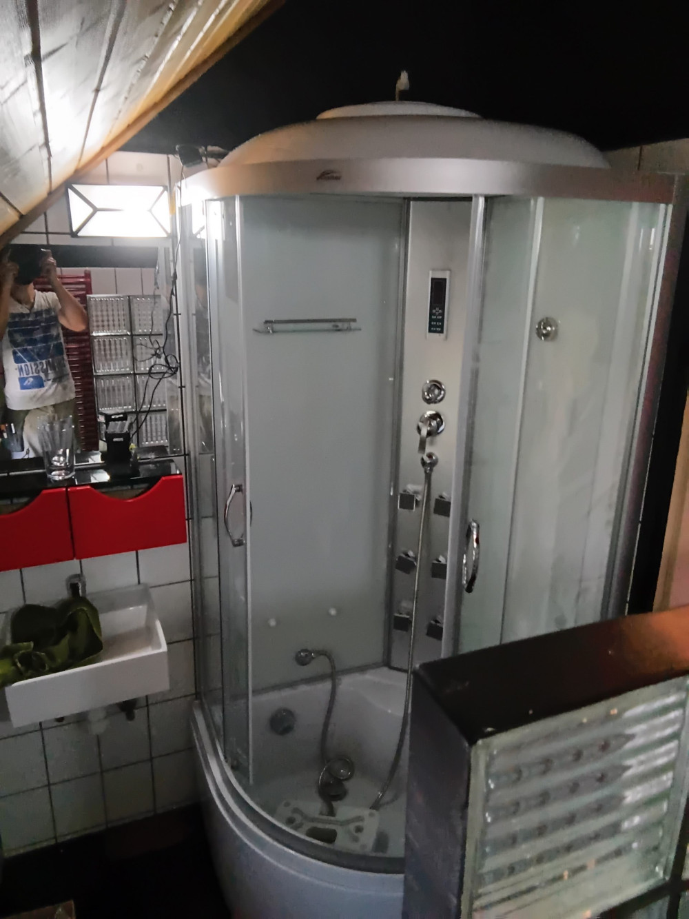 Mila hidromasszázs zuhanykabin - fehér
