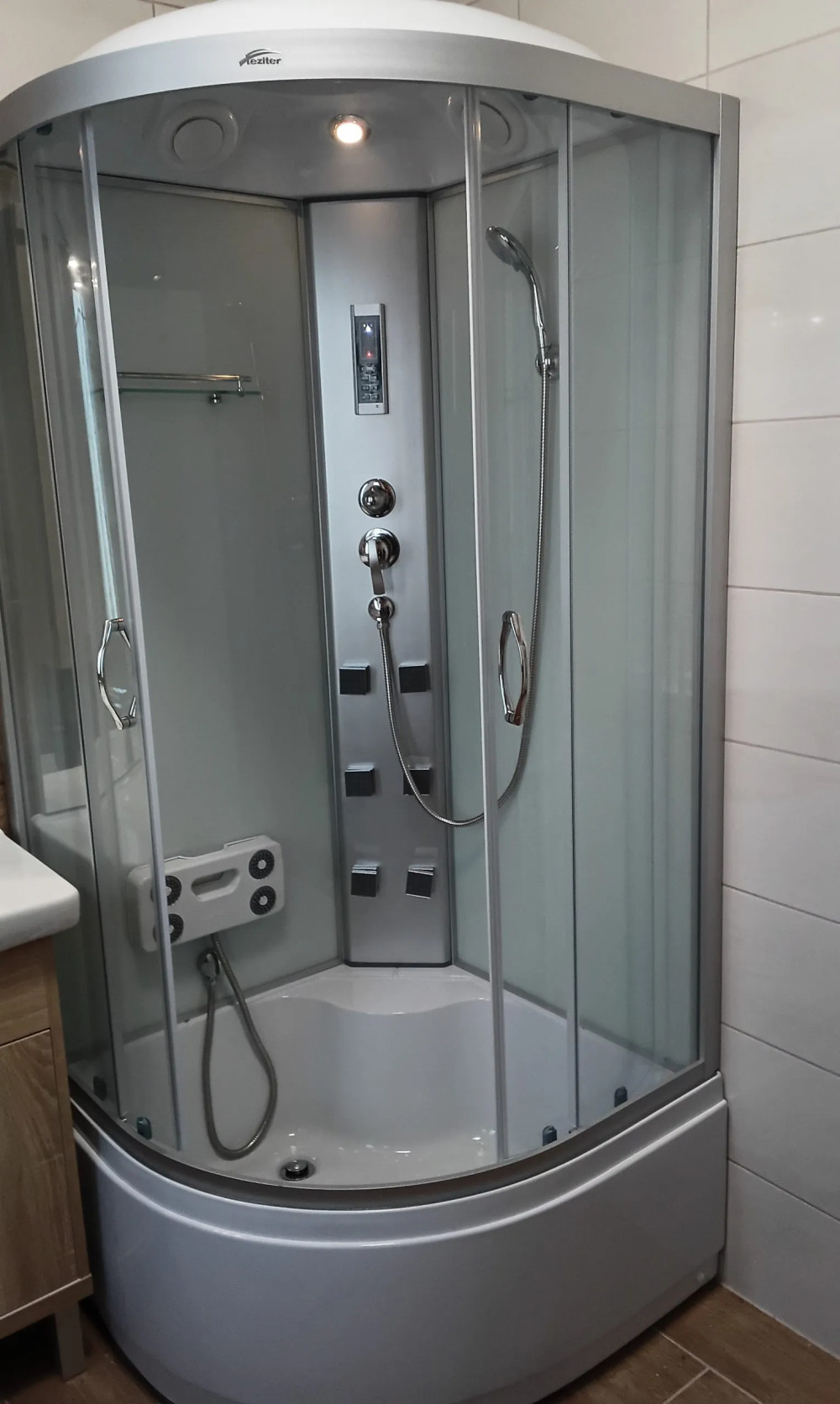 Mila hidromasszázs zuhanykabin - fehér
