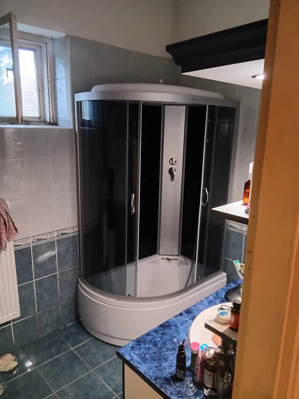 Cora 80x120 cm mélytálcás zuhanykabin
