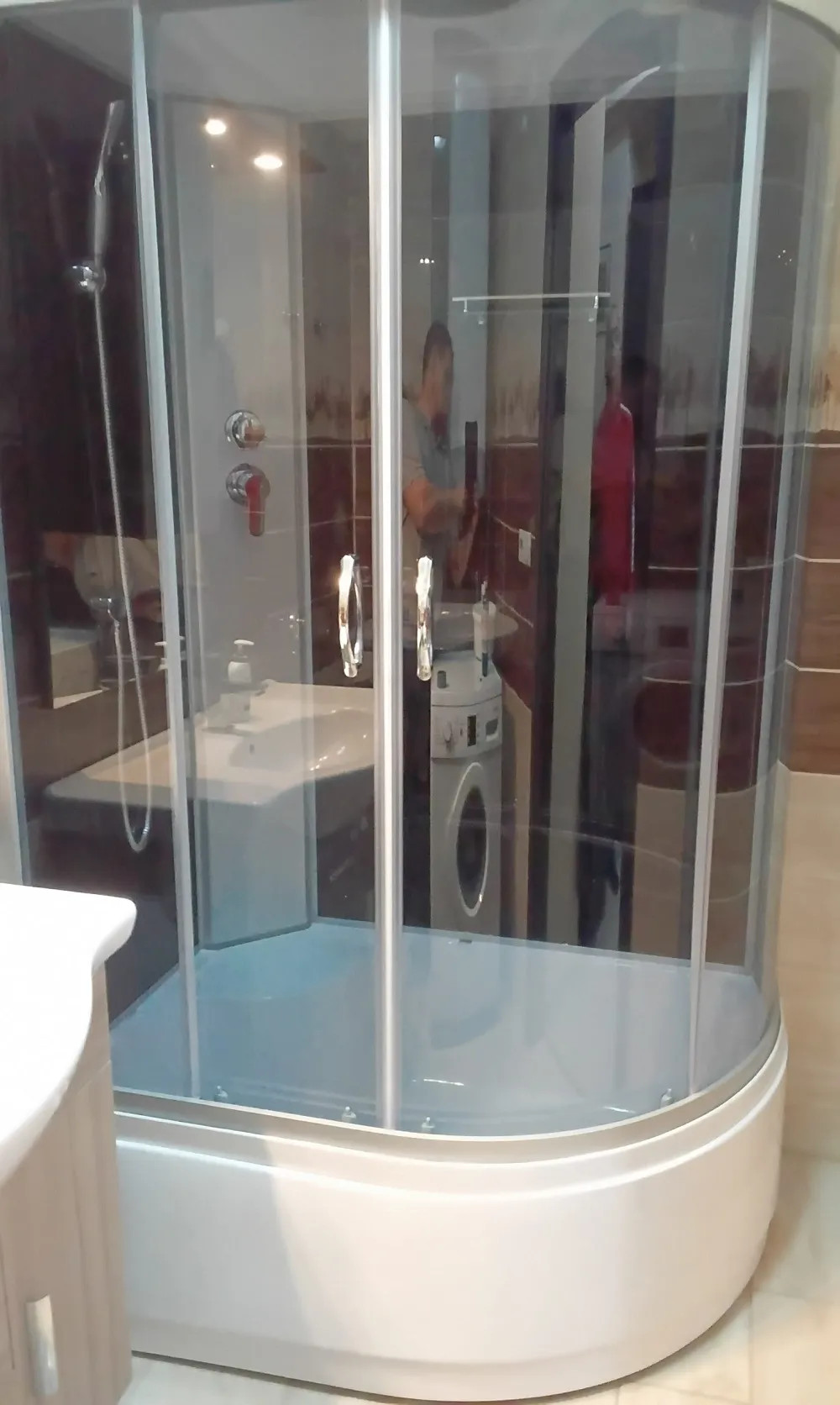 Cora 80x120 cm mélytálcás zuhanykabin
