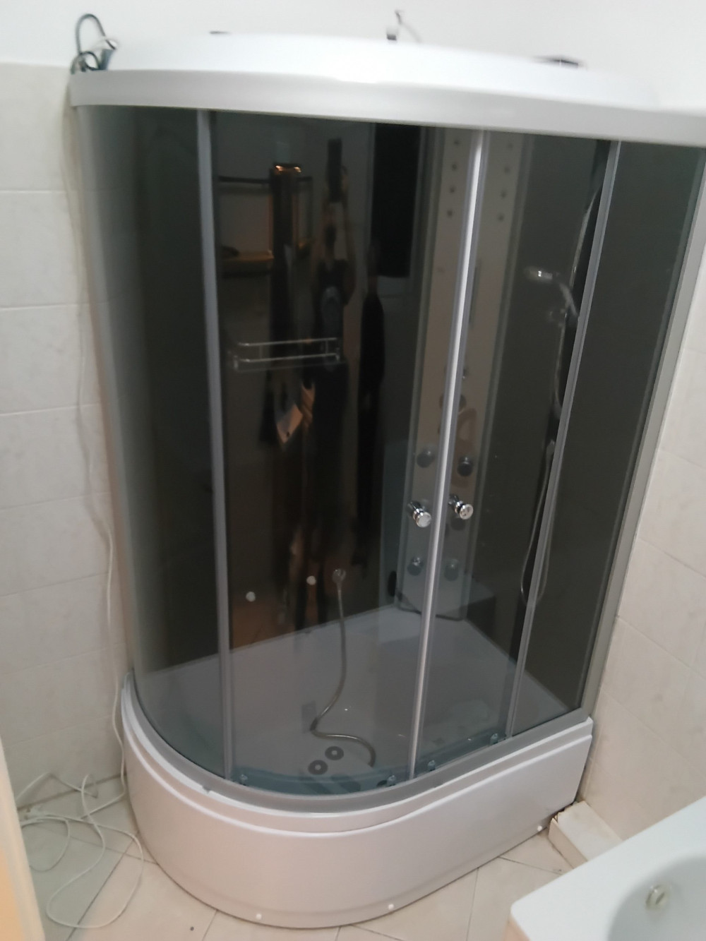 Lia 80x120 cm hidromasszázs zuhanykabin jobbos
