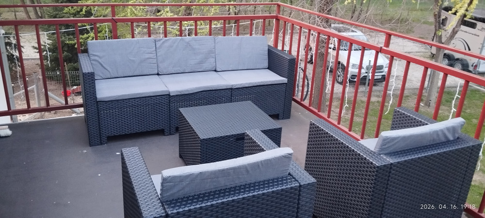 City 5 személyes kerti bútor garnitúra
