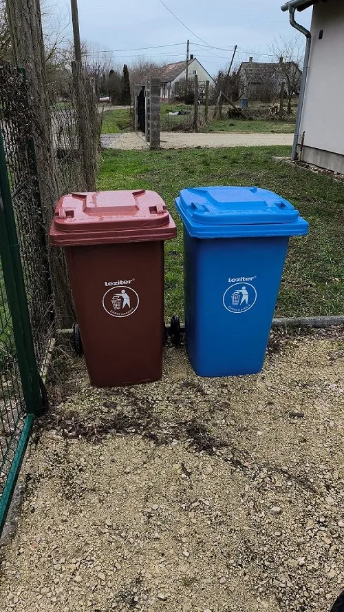 Hulladéktároló 240L zöld
