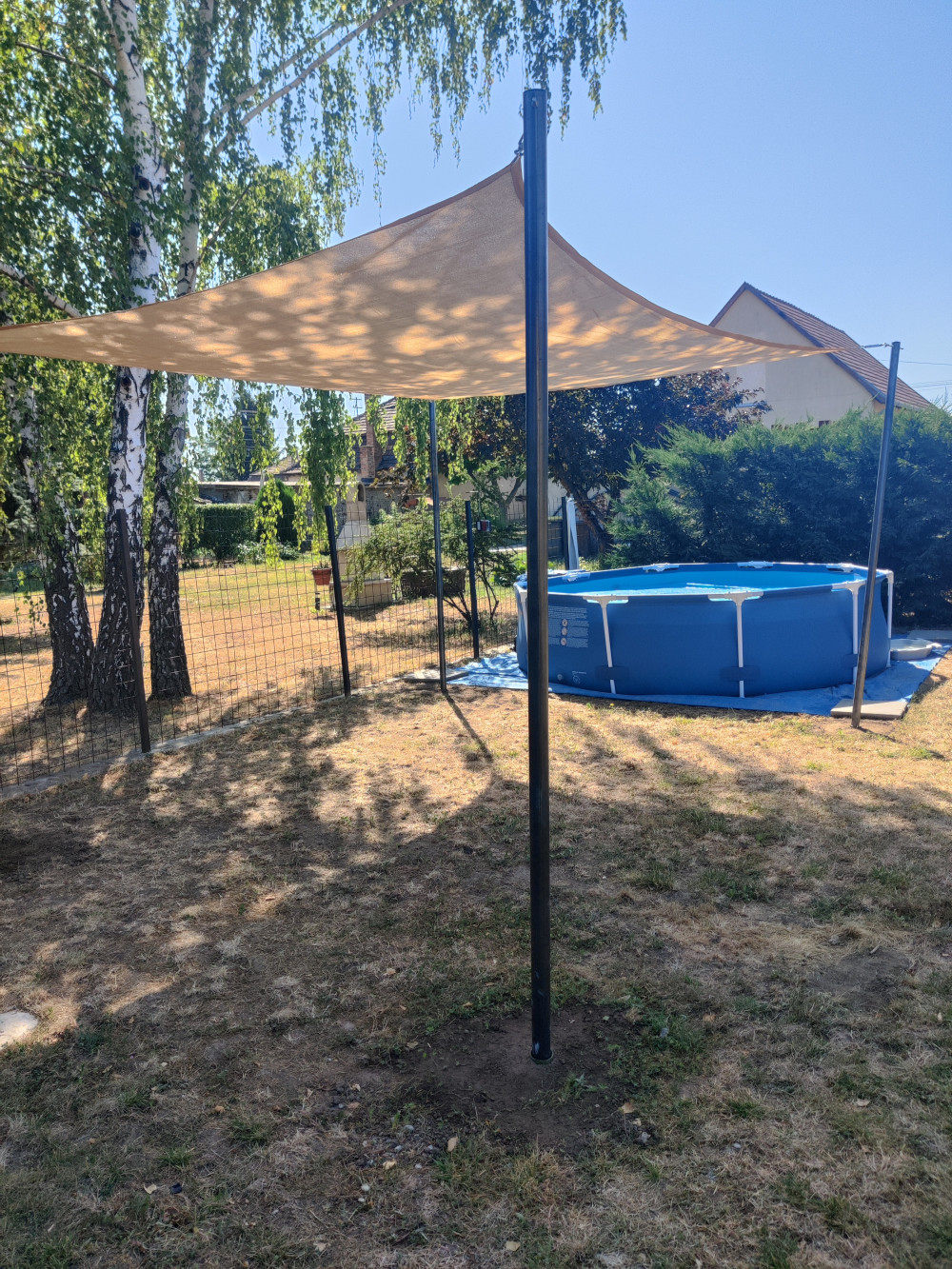 Rana napvitorla négyszög alakú 3x4 m szürke
