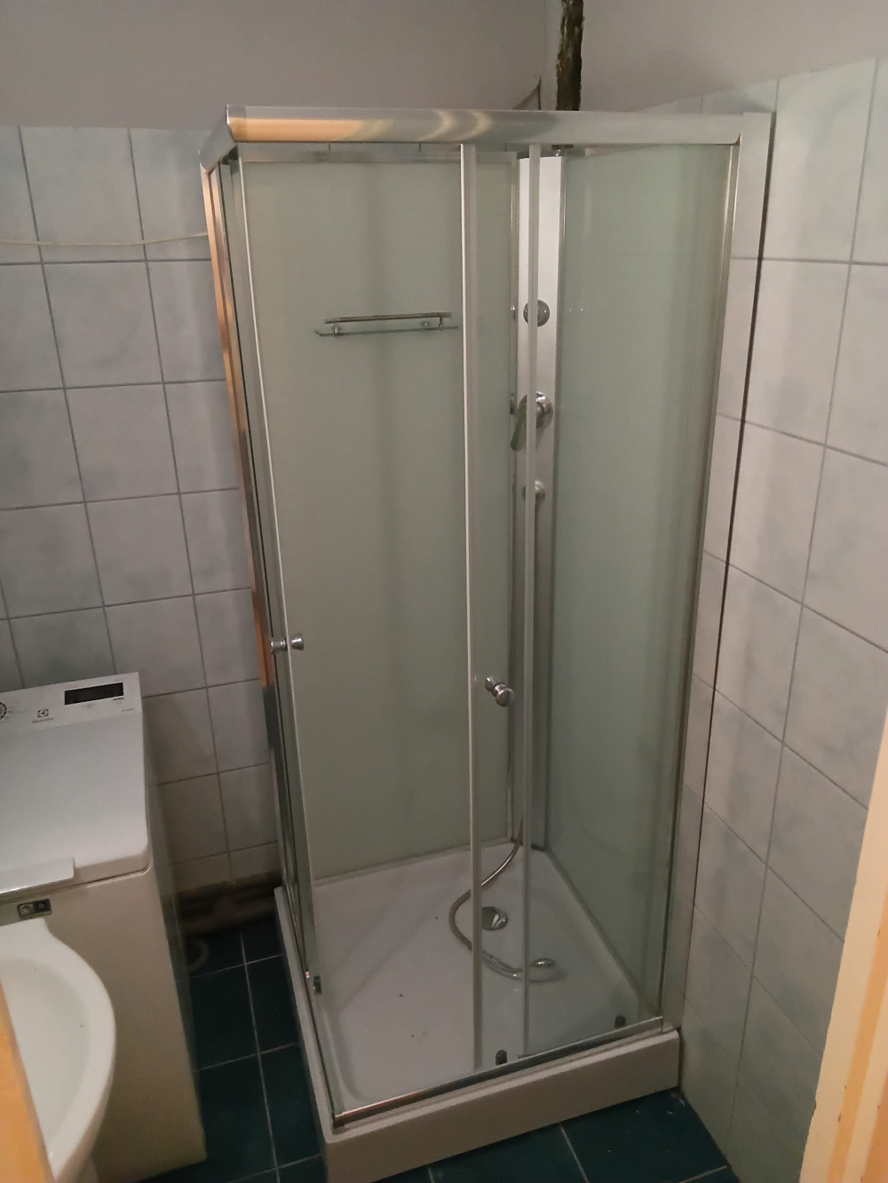   Polo White II 90x90 cm szögletes fehér hátfalas zuhanykabin zuhanytálcával
