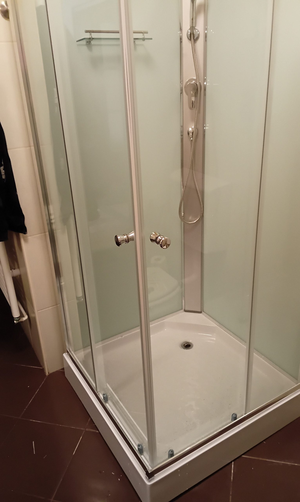   Polo White II 90x90 cm szögletes fehér hátfalas zuhanykabin zuhanytálcával
