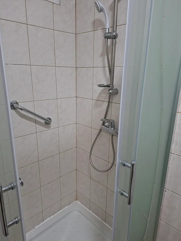   Spirit Bamboo 80x80 cm szögletes zuhanykabin, zuhanytálcával
