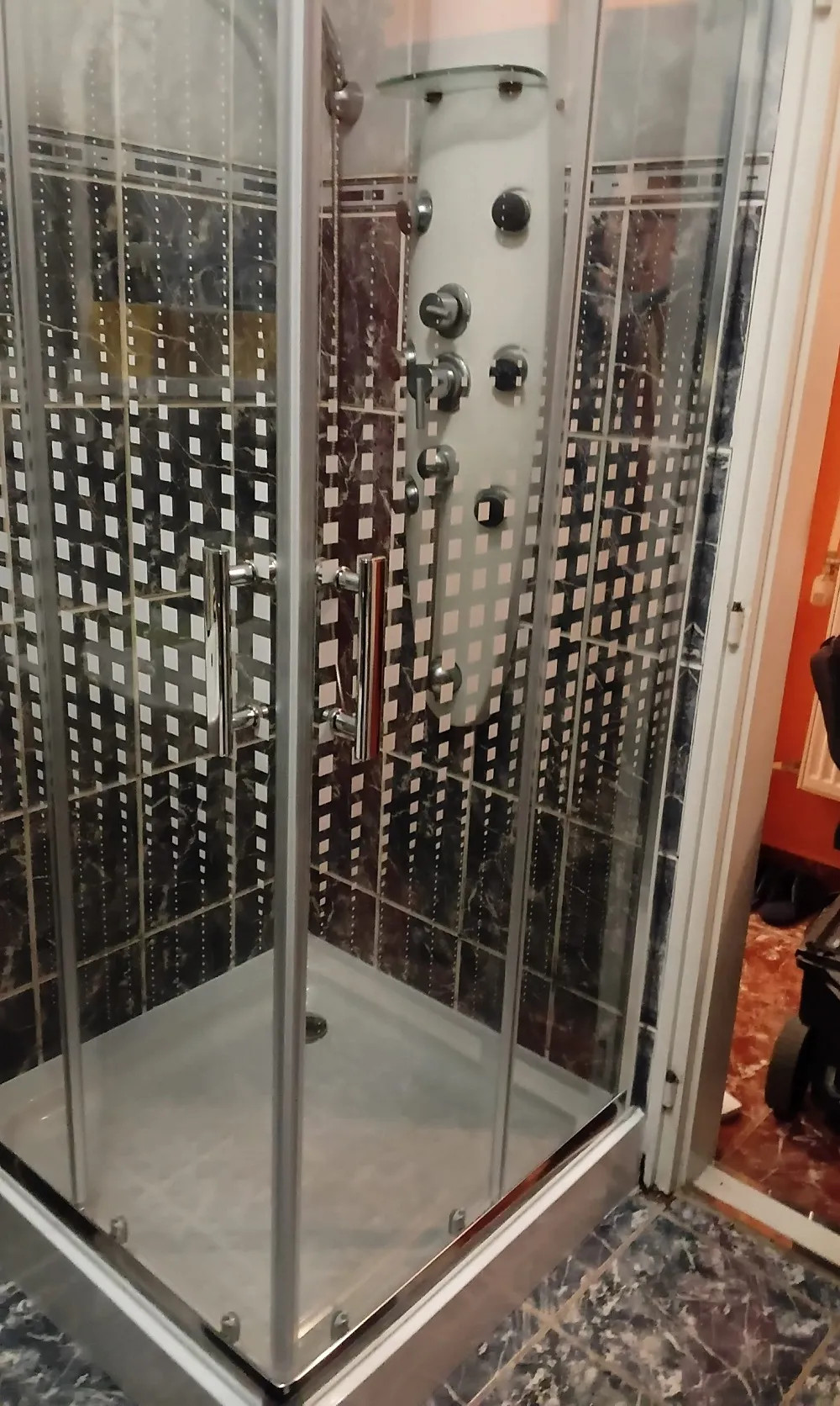   Spirit Mátrix 80x80 cm szögletes zuhanykabin zuhanytálca nélkül
