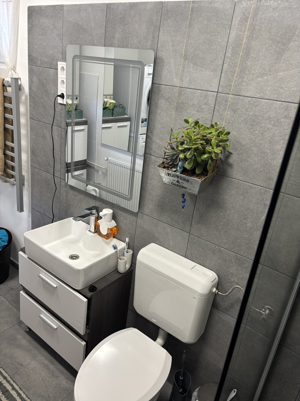 Vid tükör led világítással
