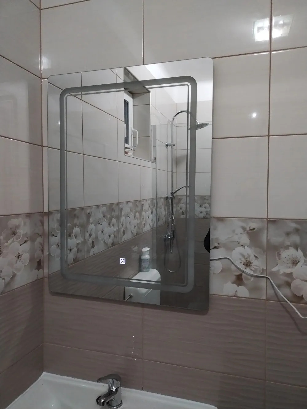 Vid tükör led világítással
