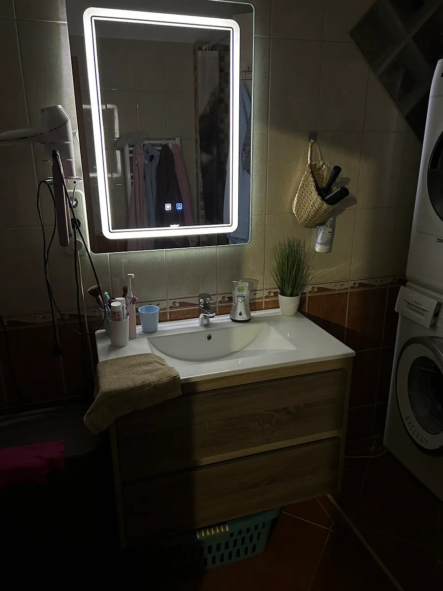 Vid tükör led világítással
