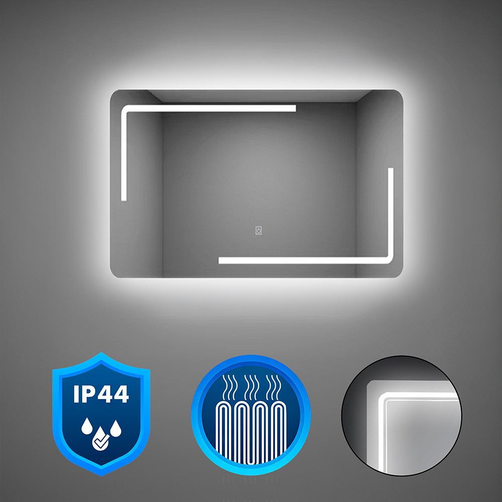 Image of Ada 80 tükör led világítással 80x60 cm